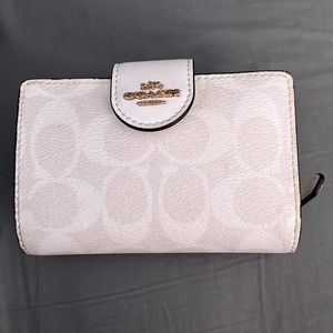 Coach White Wallet
